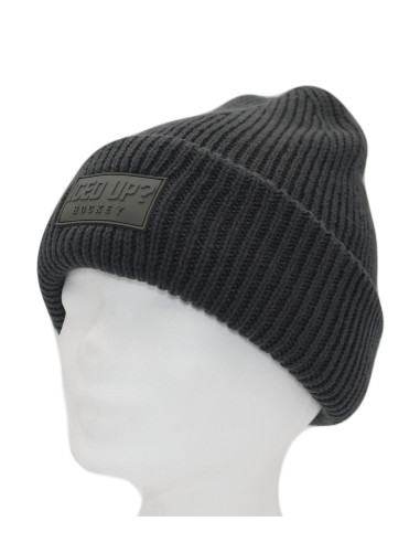 IU Hockey Knit Beanie Dark Grey