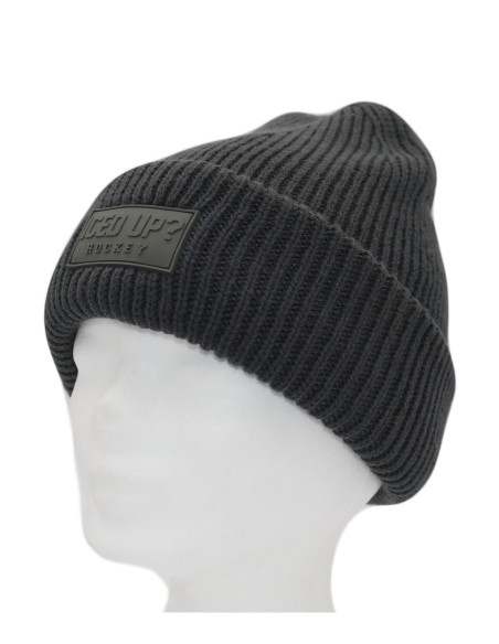 IU Hockey Knit Beanie Dark Grey IU Hockey Knit Beanie Dark Grey