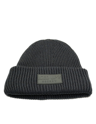 IU Hockey Knit Beanie Dark Grey