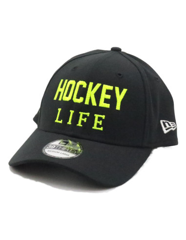 Hockey Life NEW ERA 39Thirty Curved Neon Yellow