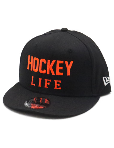 Hockey LIFE NEW ERA 9FIFTY SNAPBACK Neon Orange