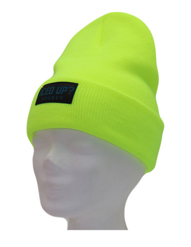 IU Hockey Beanie Neon Yellow