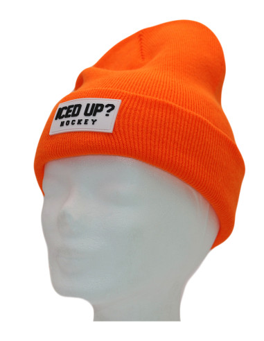 IU Hockey Beanie Neon Orange
