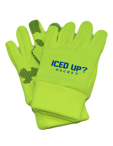 IU Hockey Gloves Neon