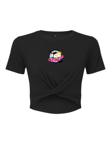IceCream Twist Crop Top Woman