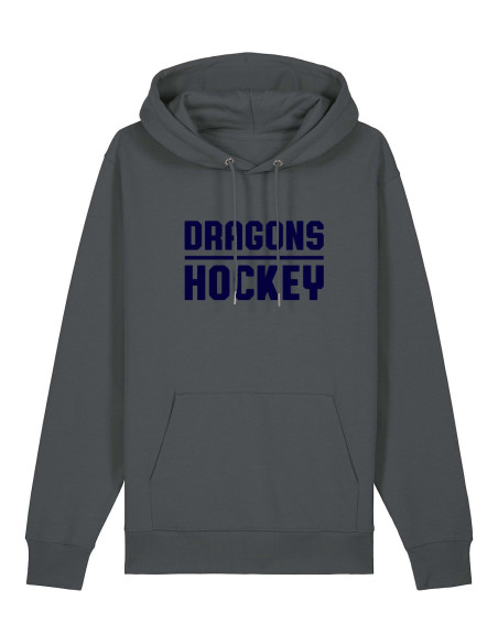 Dragons Hockey Hoodie Grey Dragons Hockey Hoodie Grey