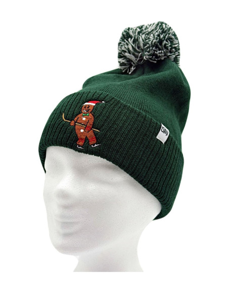 Gingerbread Man Pom Beanie