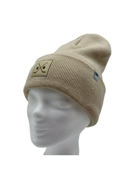 Stick and Puck Cuffed Beanie