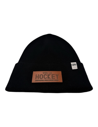 Viva La Hockey Fine Beanie Black
