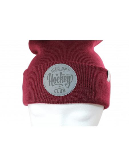 IU Hockey Club Beanie Burgundy