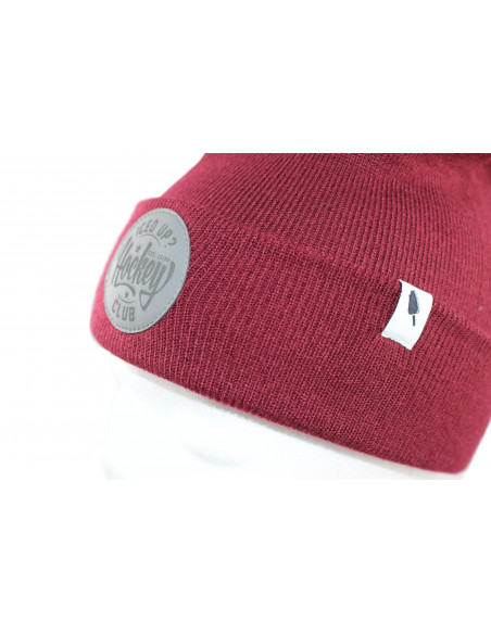 IU Hockey Club Beanie Burgundy