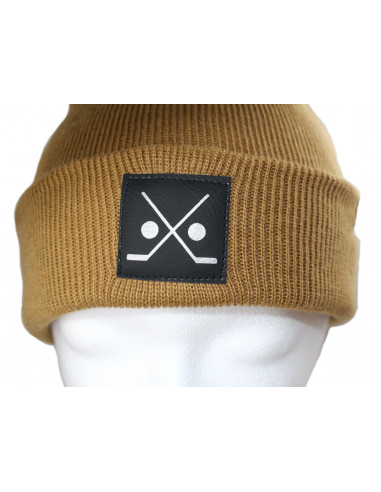 Stick and Puck Beanie Caramel