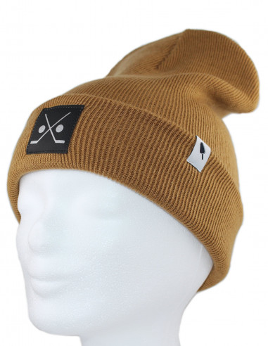 Stick and Puck Beanie Caramel