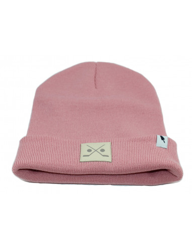 Stick and Puck Beanie Pink