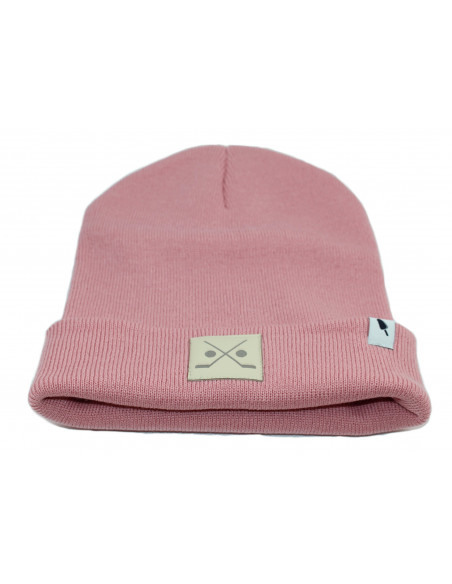 Stick and Puck Beanie Pink