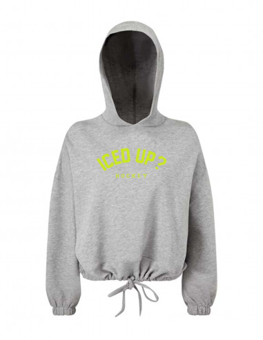 IU Cropped Oversize Hoodie Woman